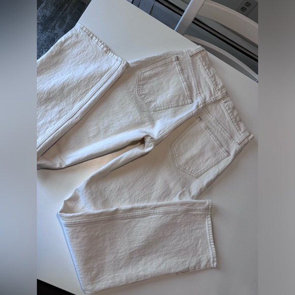 Abercrombie & Fitch white 90’s straight ultra high rise jeans size 4 - Picture 8 of 10